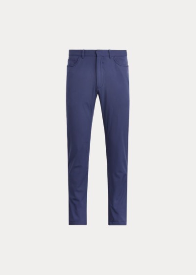 Pantalones Ralph Lauren Hombre Azul Marino - Tailored Fit Stretch - VRDIX3702